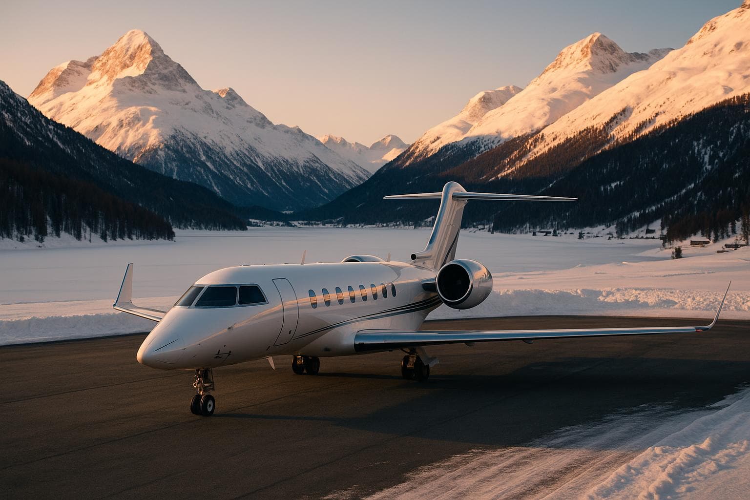 Private Jet to St. Moritz: 2026 Costs, the Samedan Runway Reality & the Zurich Workaround